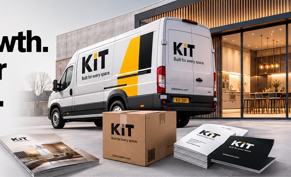 KIT brand applications including vehicle, packaging and retail environment